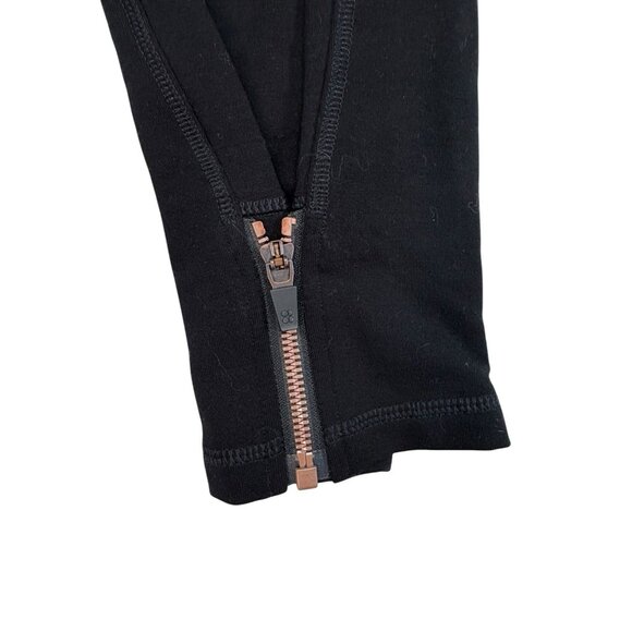 Sweatty Betty London Jogger Size XS Short Black Athletisure Track Pant Zip Ankle - Picture 5 of 8